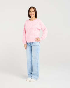 Zafina: ZAFINA VERONA JUMPER - PINK HEARTS