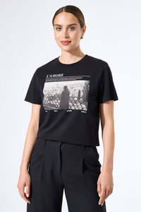 GARCIA L'AMORE TEE SHIRT - BLACK