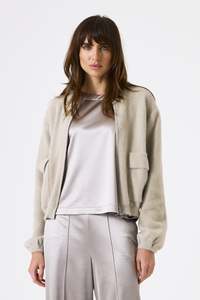 GARCIA BOMBER JACKET - FEATHER GREY
