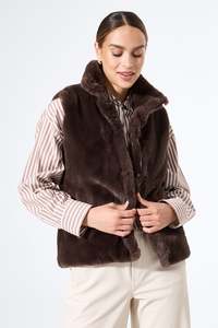 GARCIA OUTDOOR VEST - NIGHT BROWN