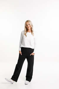 Home Lee: HOME-LEE AVENUE PANTS - BLACK WITH MATTE BLACK X - HL266 BMX