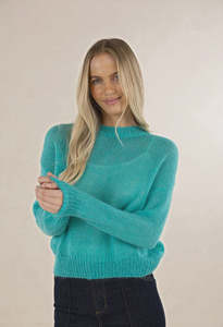 Humidity Lifestyle: HUMIDITY LIFESTYLE EMMY MOHAIR JUMPER - LAGOON