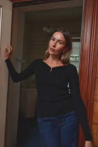 THING THING LOOP LONGSLEEVE - BLACK