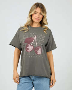 ALL ABOUT EVE DOLCE RELAXED TEE - CHARCOAL