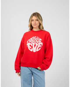 ALL ABOUT EVE RETRO BOX CREW - RED