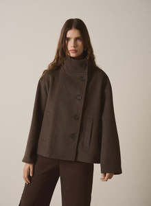 ESMAEE INCLINE JACKET - CHOCOLATE