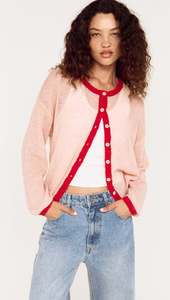 MINK PINK NARIA CARDI - PINK/RED