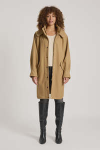 Eb Ive: EB & IVE - SABLE HOOD JACKET - MOCHA