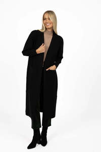 Humidity Lifestyle: HUMIDITY LIFESTYLE CLOVER CARDIGAN - BLACK