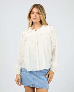 All About Eve: ALL ABOUT EVE LARK SHIRT - VINTAGE WHITE