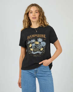 All About Eve: ALL ABOUT EVE HAMPSHIRE REGULAR TEE - WASHED BLACK