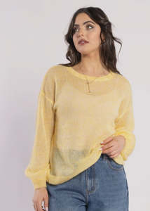 DRAMA THE LABEL FEE JUMPER - BUTTERMILK