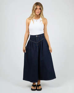 ALL ABOUT EVE ARLO MAXI SKIRT - INDIGO