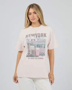 All About Eve: ALL ABOUT EVE NEW YORK DINER RELAXED TEE - PALE PINK