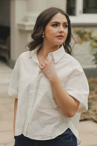 HOME-LEE RUBY SHIRT - WHITE FLORA