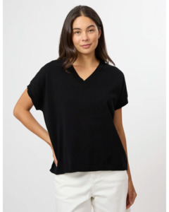 STELLA & GEMMA LILY TOP - BLACK