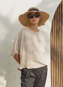 Two By Two: TWO BY TWO MARIS TOP - OATMEAL