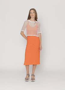 TWO BY TWO ARROW MESH TOP - WHITE