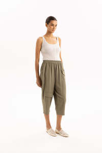 TWO BY TWO YVETTE PANT - KHAKI