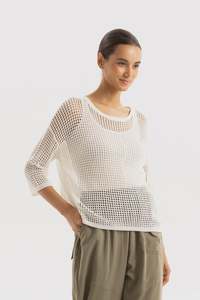 Two By Two: TWO BY TWO REBE TOP - IVORY