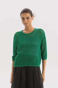 TWO BY TWO REBE TOP - GREEN