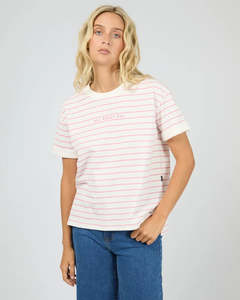 All About Eve: ALL ABOUT EVE AAE WASHED STRIPE TEE - ORCHID