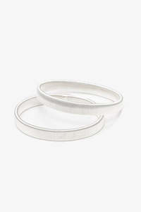 Antler: ANTLER SLEEVE BANDS - SILVER