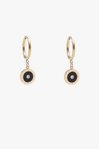 Antler: ANTLER TIMELINE HOOP EARRING - GOLD