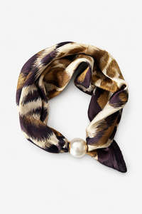 Antler: ANTLER PEARL NECK TIE - DESERT FAWN