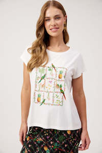 Haven: HAVEN CONGO GRAPHIC T-SHIRT - WHITE