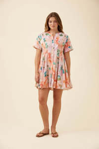 Isle Of Mine: ISLE OF MINE ROSA PLEAT DRESS - FLORAL