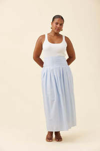 Isle Of Mine: ISLE OF MINE LYNDELL MAXI SKIRT - LIGHT BLUE