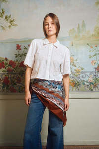 Molly Bracken: MOLLY BRACKEN WOVEN SHIRT - OFF WHITE