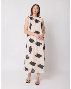 STELLA & GEMMA GOLDIE DRESS - BRUSHSTROKE