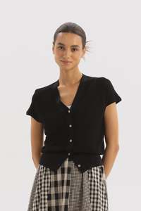 Two By Two: TWO BY TWO GINA TOP - BLACK