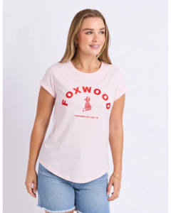 FOXWOOD EFFORTLESS CONTRAST TEE - BALLERINA PINK