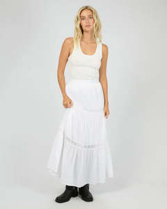 ALL ABOUT EVE LUMI MAXI SKIRT - WHITE