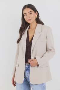 BY ROSA - CONFINE BLAZER - TAUPE