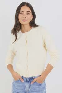 STORIES BE TOLD - AUTOGRAPH CARDIGAN - BUTTER