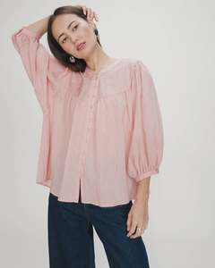 GRACE & MILA VANILLA BLOUSE - ROSE PINK
