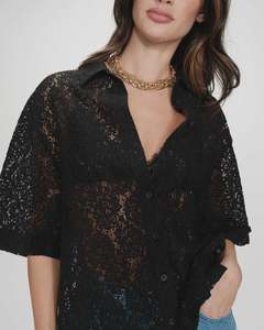 Grace Mila: GRACE & MILA VENDEL SHIRT - BLACK