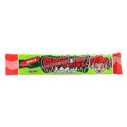 Green Blue 1: Ghouliez Sour Chew - Apple