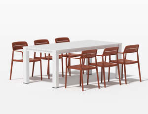 Ficus Table With Aha Chairs 7-Piece Outdoor Dining Set
