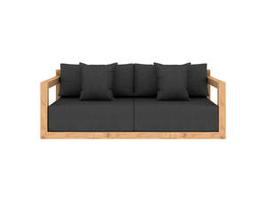 Teak Lounge: Ibis Outdoor Teak Loveseat Sofa