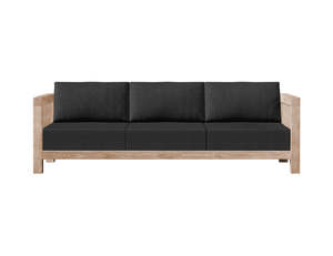 Teak Lounge: Cardrona Teak Three Seater Sofa