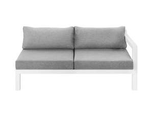 Aluminium Lounge: Sunbird Outdoor Sectional Left Arm Loveseat