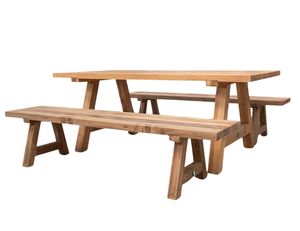 Stalwart Teak Dining Set 200 x 40cm -3PCS