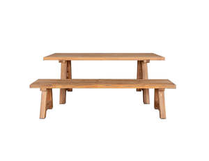 Stalwart Teak Dining Set-2PCS