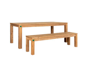 Teak Dining Table Chair Set: Ankola Teak Dining Set