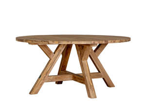 Teak Dining Tables 1: Caturra Teak Round Outdoor Dining Table